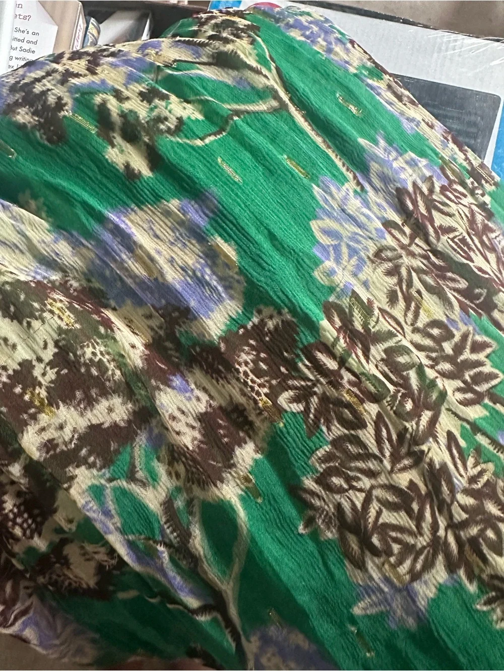Anthropologie Odetta V neck ruffle maxi dress - Picture 5 of 7
